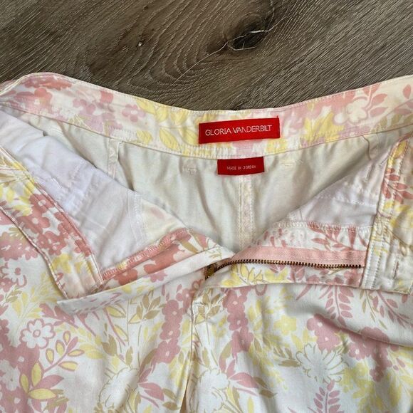 Gloria Vanderbilt Pastel Floral Grandma Core Capris SZ 12 90’s - Picture 3 of 14